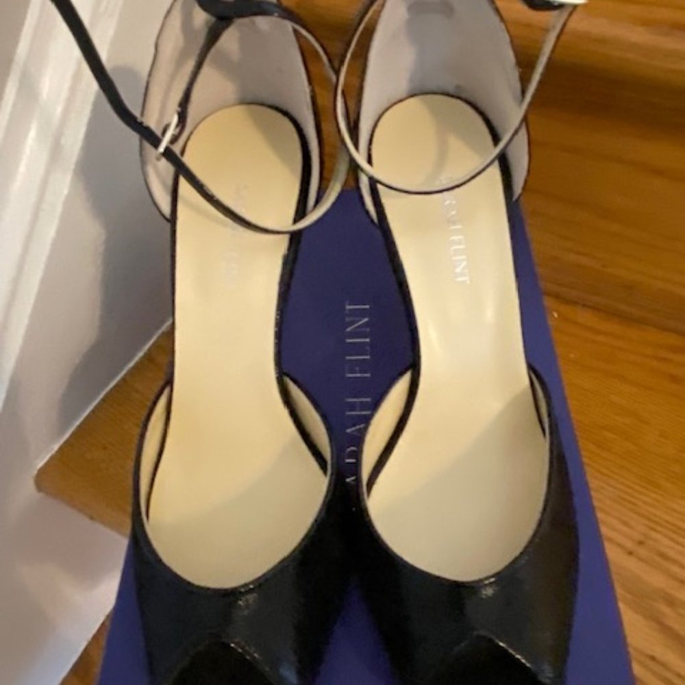 Sarah Flint Black Shimmer and Black Patent 39.5